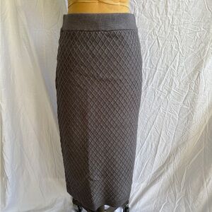 Anne Klein Gray Quilted Women's Skirt